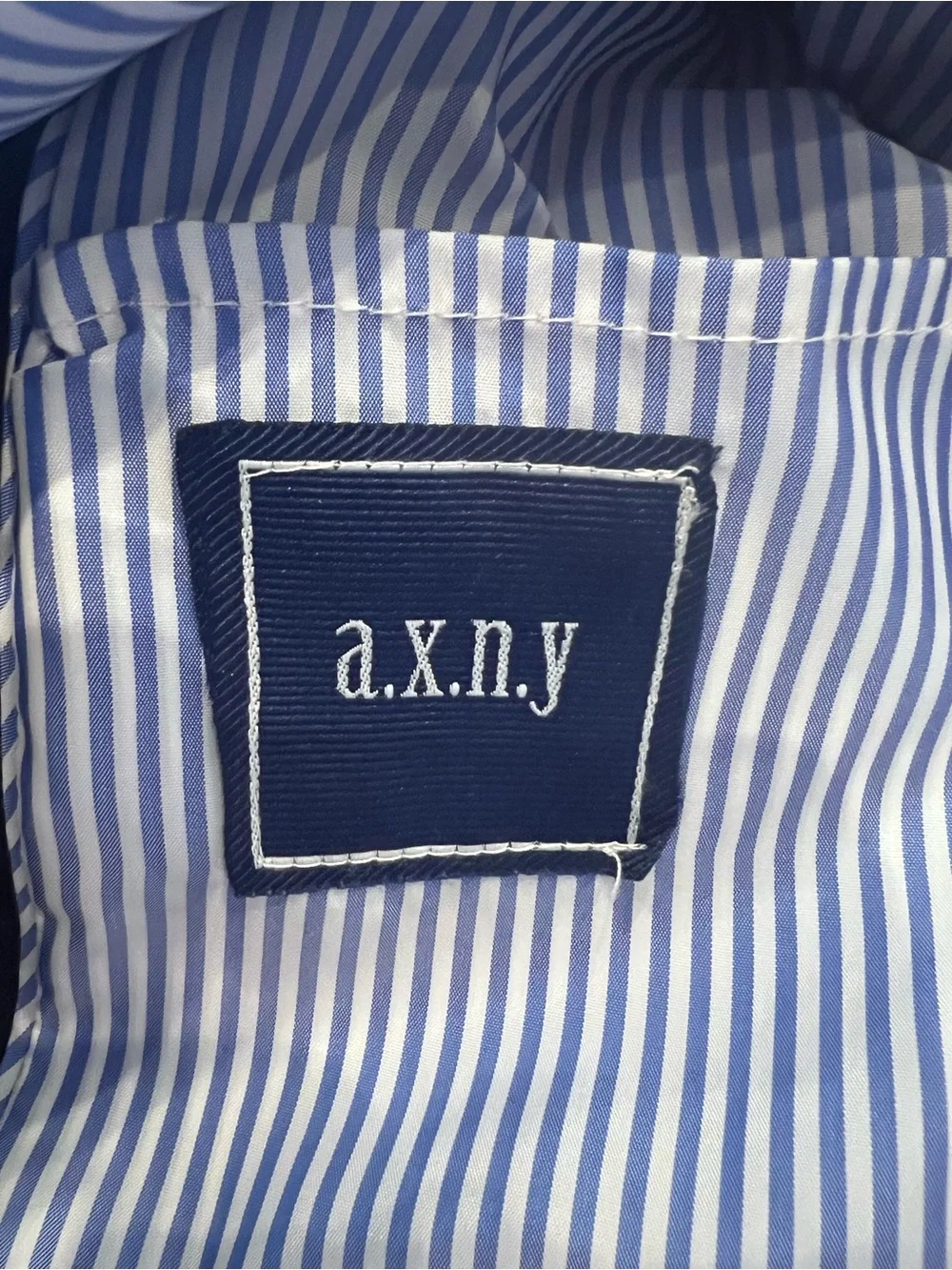 Boys Navy Blazer with Gold Buttons and Pocket Square